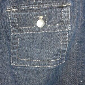 LOFT JEAN LONG SHORTS SIZE 4